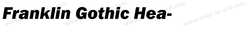 Franklin Gothic Hea字体转换